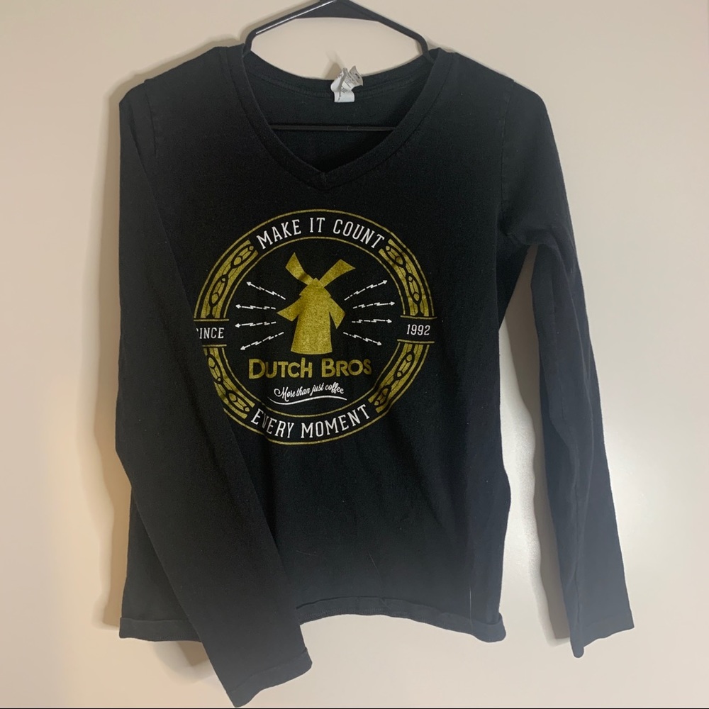 Dutch Bros Make it Count black long sleeve